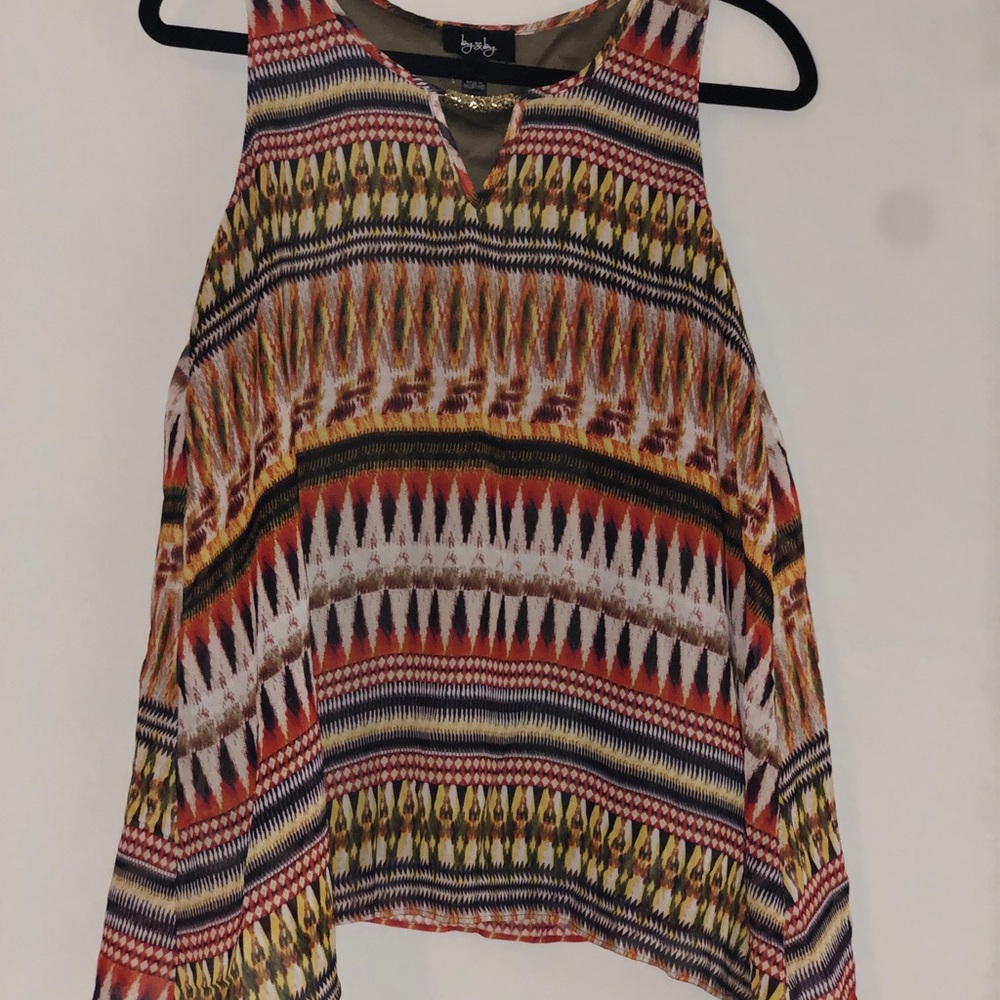 by & by Vibrant Patterned Tank Top
